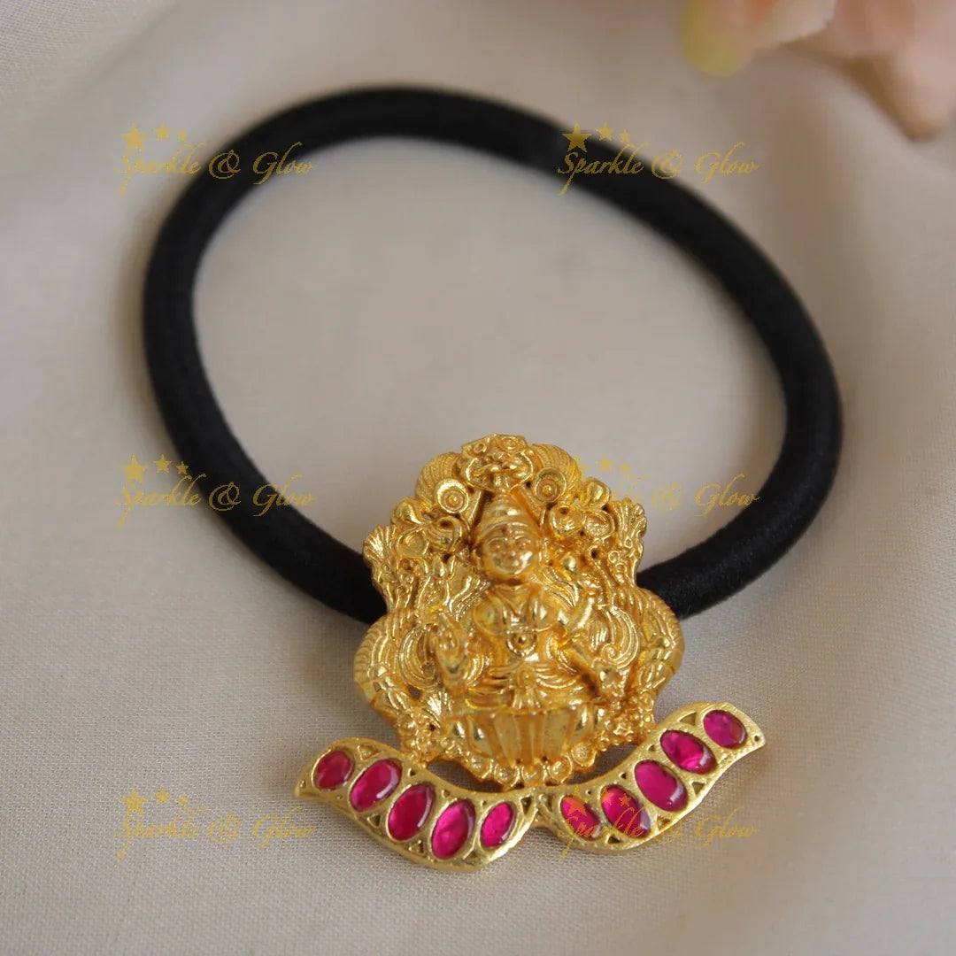 Elegant Lakshmi Jadau Hair band - Sparkle and Glow