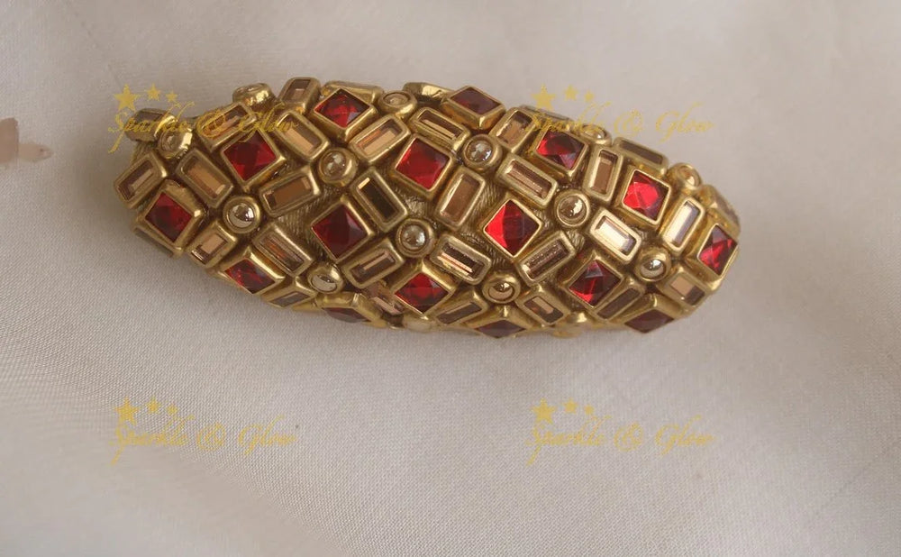 Stunning Diamond Floral Silkthread SareePin - Sparkle and Glow