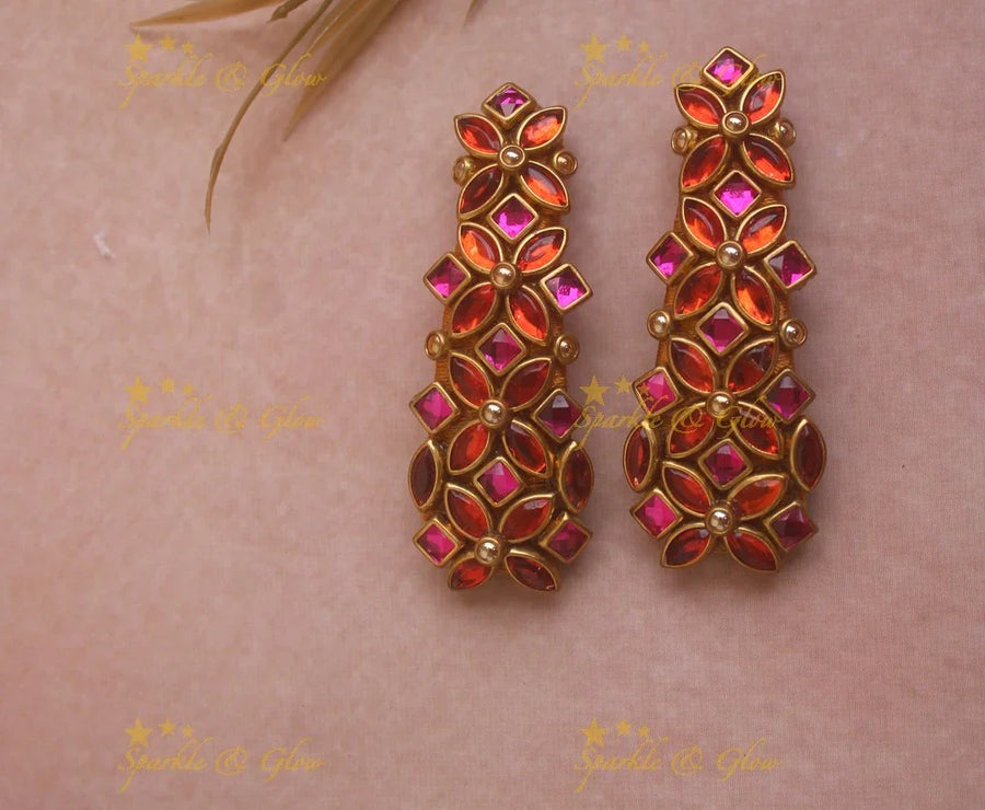 Stunning Flower design Silkthread Hair clip - Sparkle and Glow