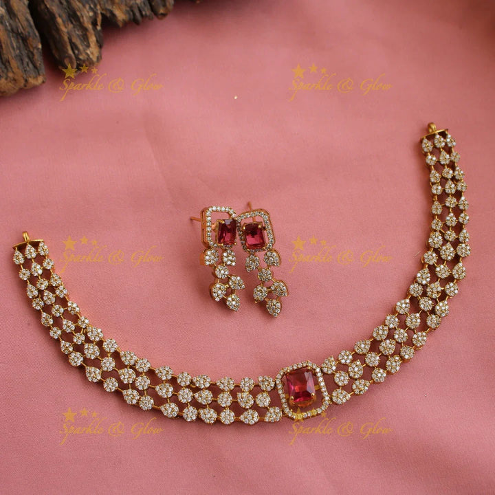 Statement interchangeable ad necklace - Sparkle and Glow