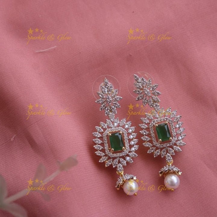 Beautiful American diamond layered haram - Sparkle and Glow