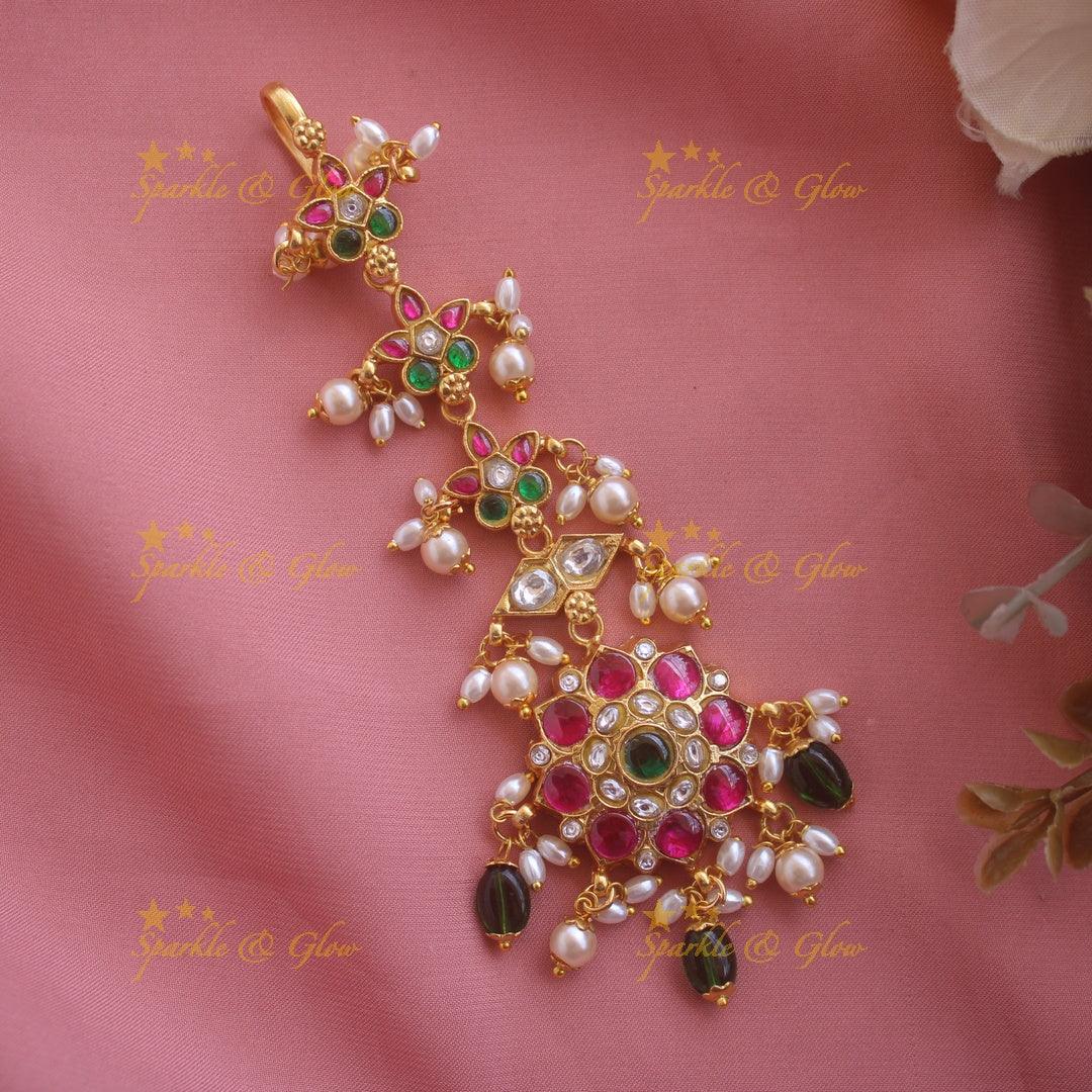 Exclusive Jadau Floral Tikka - Sparkle and Glow
