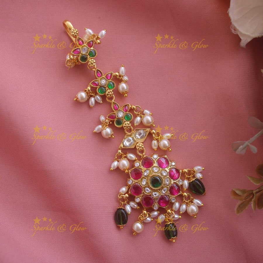 Exclusive Jadau Floral Tikka - Sparkle and Glow