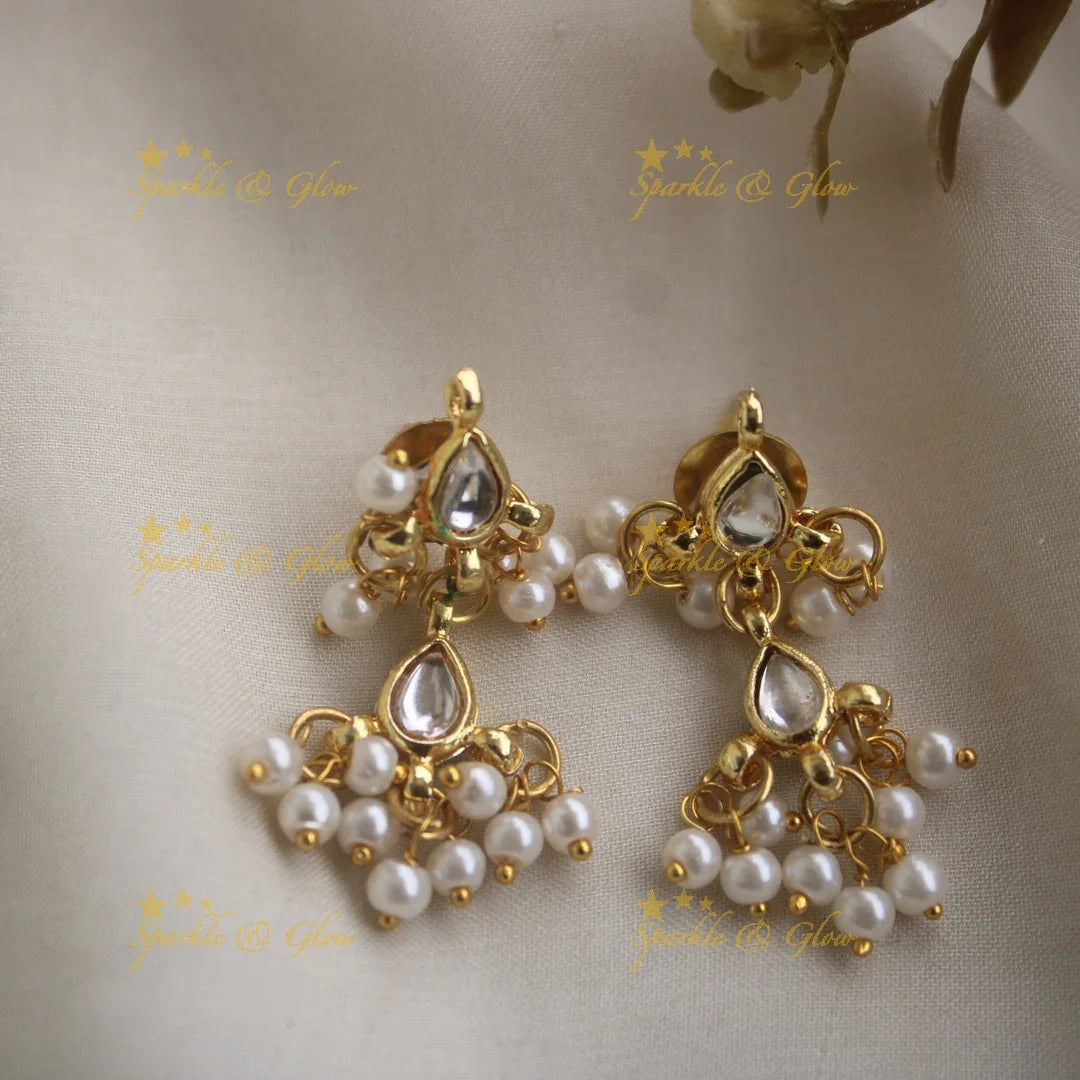 Stunning Floral Two Layered Guttapusalu Haram - Sparkle and Glow