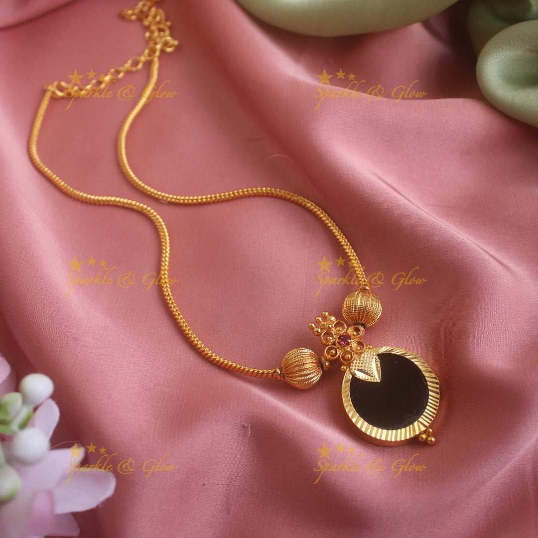 Beautiful Kerala style circle pendant necklace