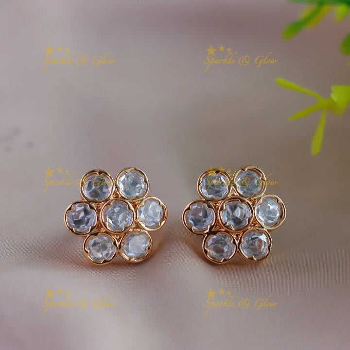 Gracious Dot design Victorian AD floral Short necklace - Sparkle and Glow