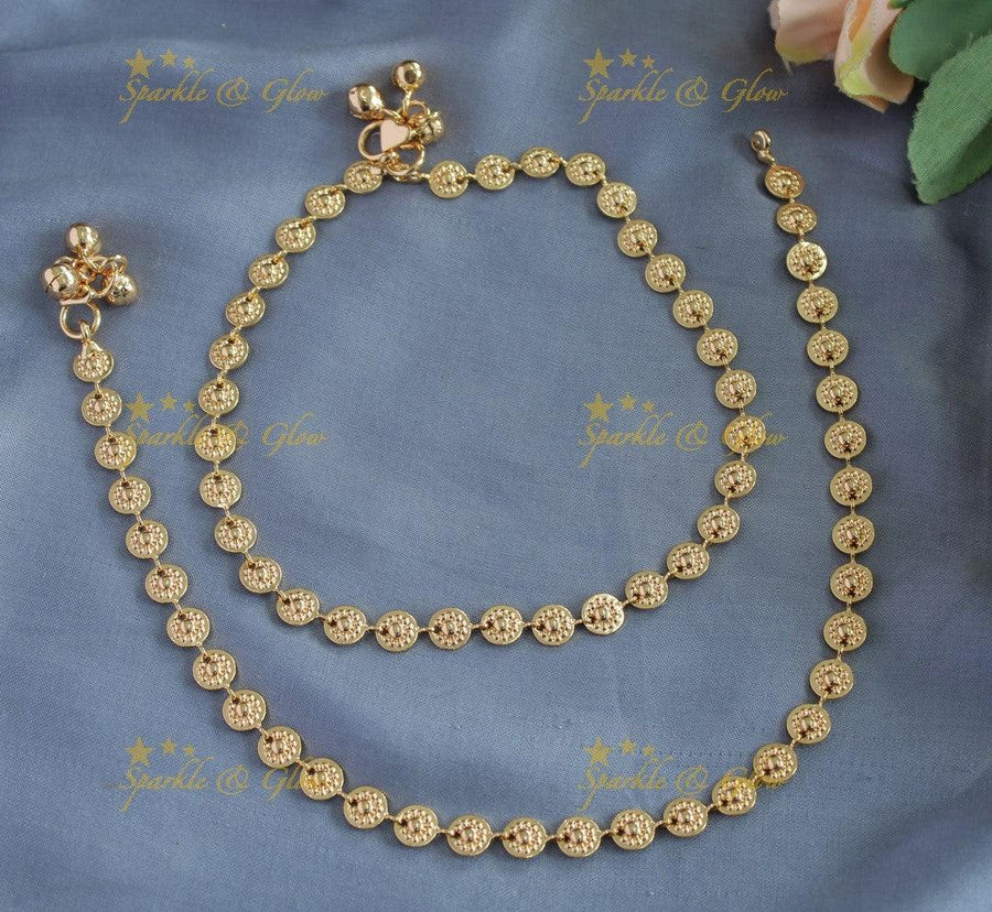 Sparkling Flower design gold alike Anklet - Sparkle and Glow