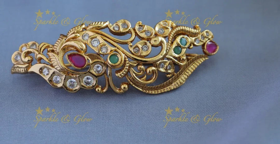 Sparkling Floral leaf design Sareepin - Sparkle and Glow