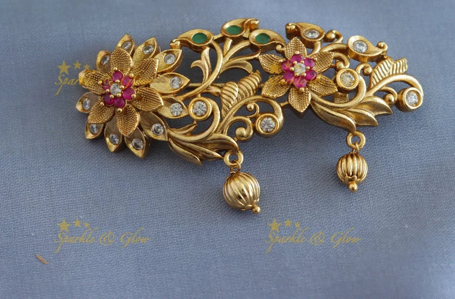 Beautiful Flower design Sareepin - Sparkle and Glow