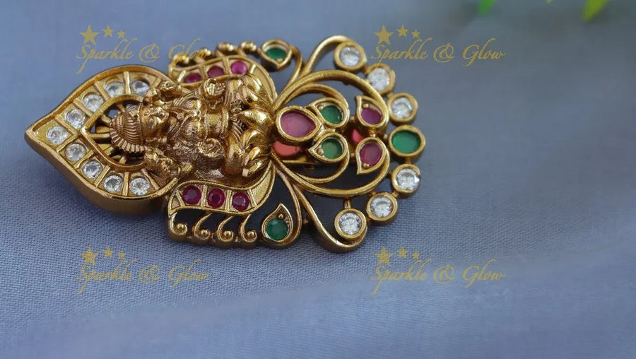 Beautiful Idol Lakshmi Floral Sareepin - Sparkle and Glow