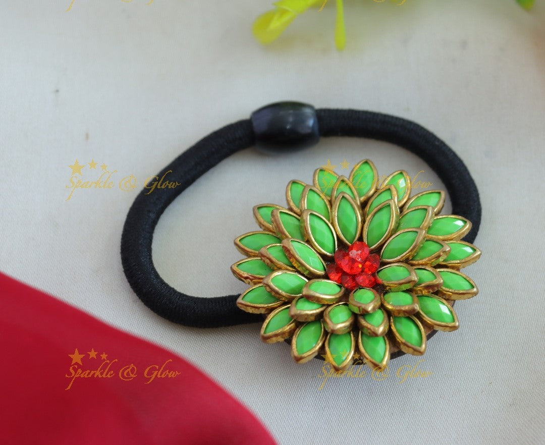 Gracious Leaf design Silkthread Hairband