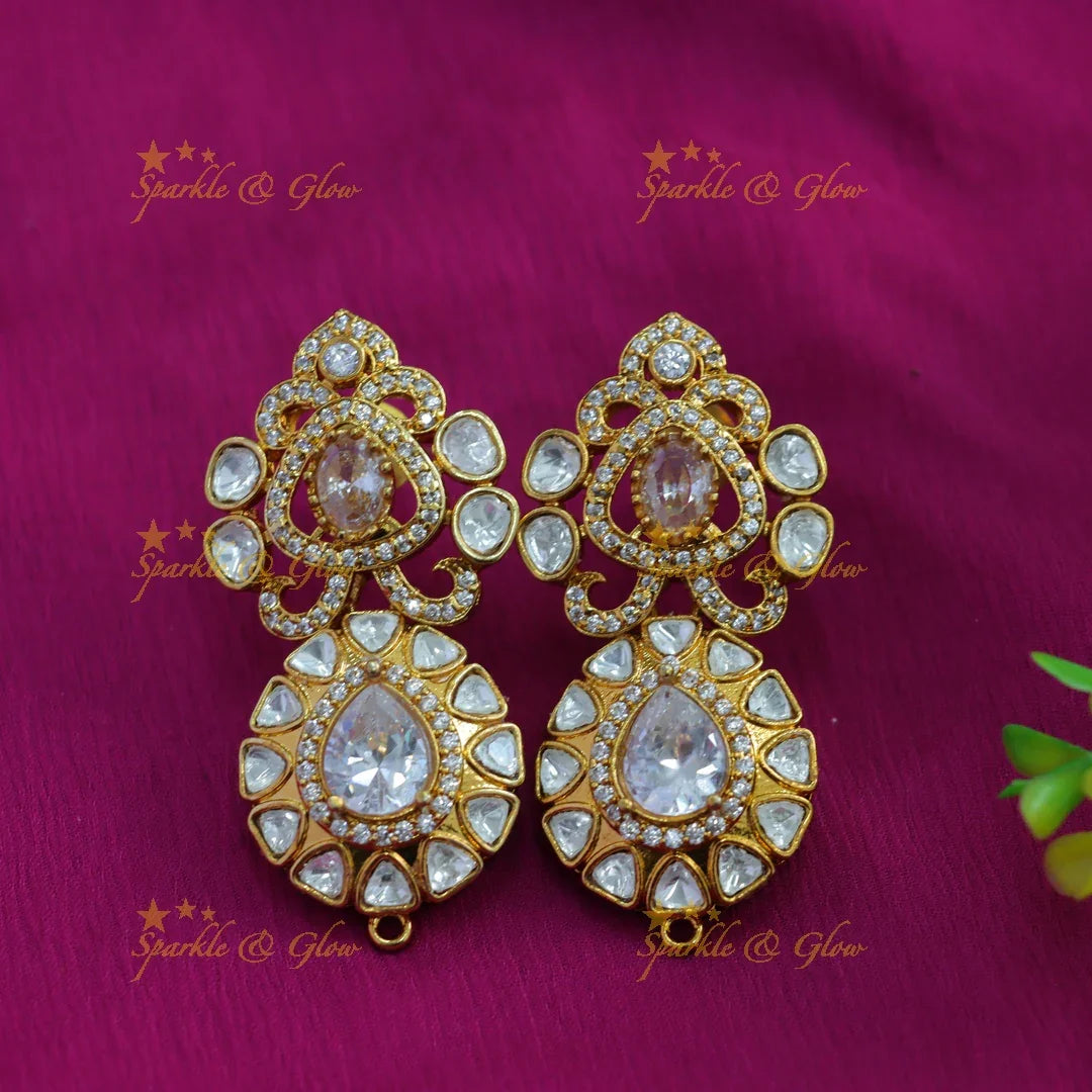 Sparkling Floral design victorian AD hasli choker - Sparkle and Glow