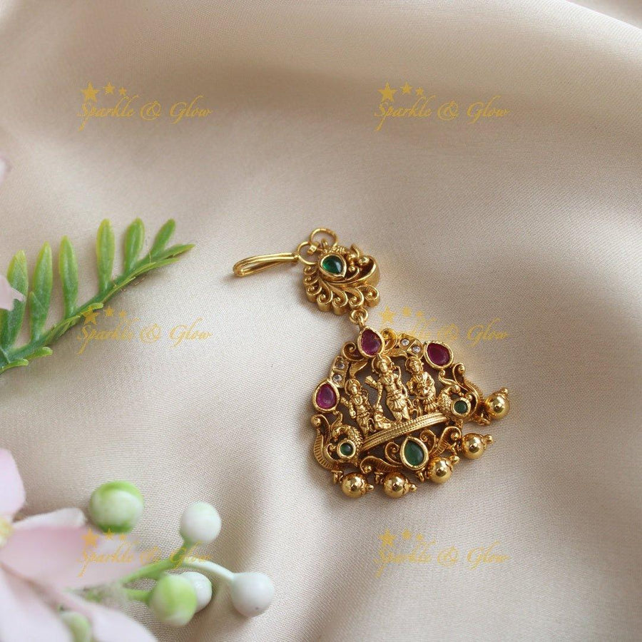 Statement Kemp Ramaparivar Maangtikka - Sparkle and Glow