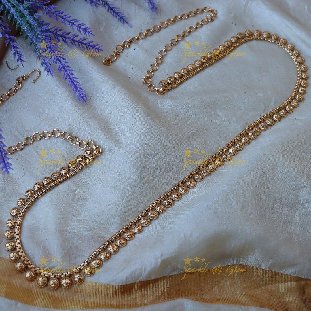 Beautiful coin shaped hip chain - Sparkle and Glow