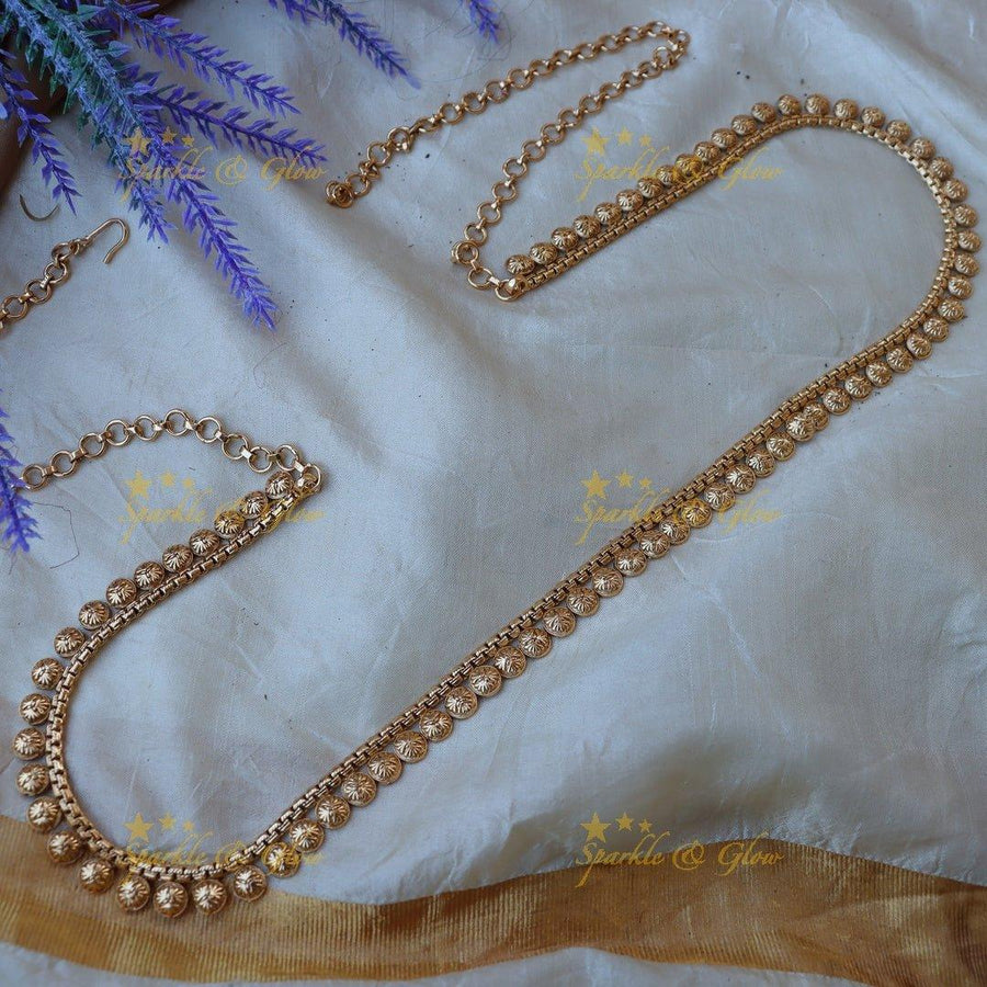 Beautiful coin shaped hip chain - Sparkle and Glow