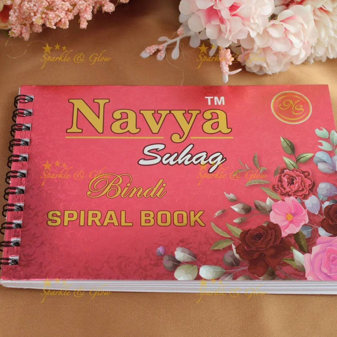 Navya Suhag different shaped multi colour bindi small book - Sparkle and Glow