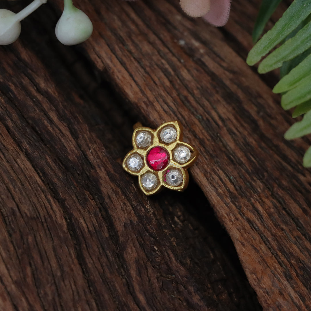 Elegant Floral Nosepin for Festive Celebrations