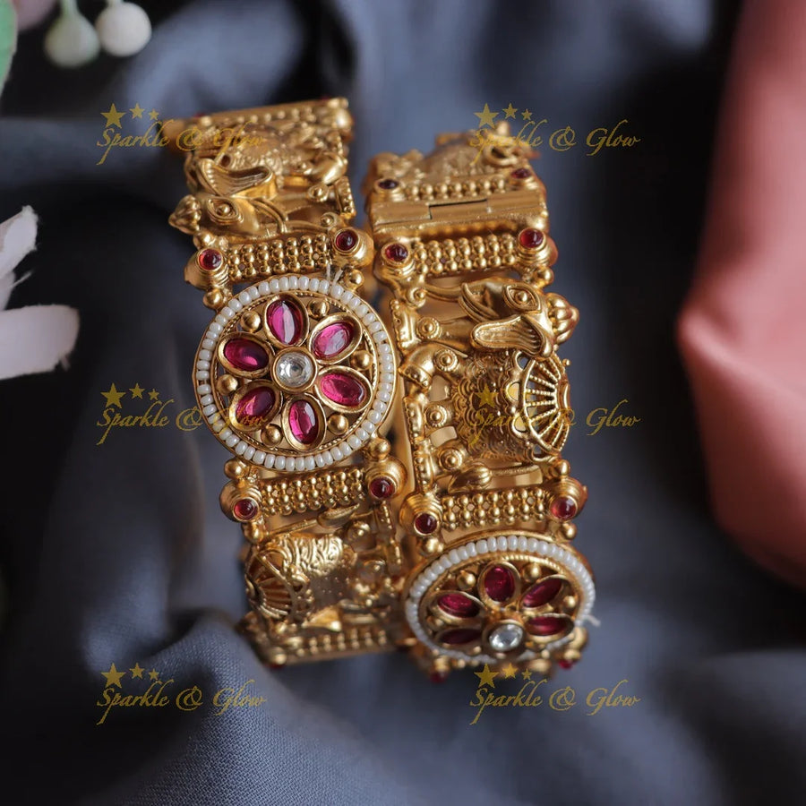 Gracious Kemp Bridal procession Bangles pair 9 - Sparkle and Glow