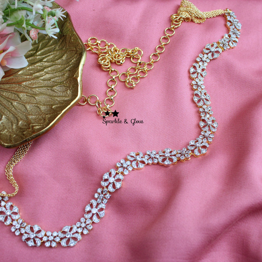 Stunning GJ polish Floral AD Hipchain - Sparkle and Glow