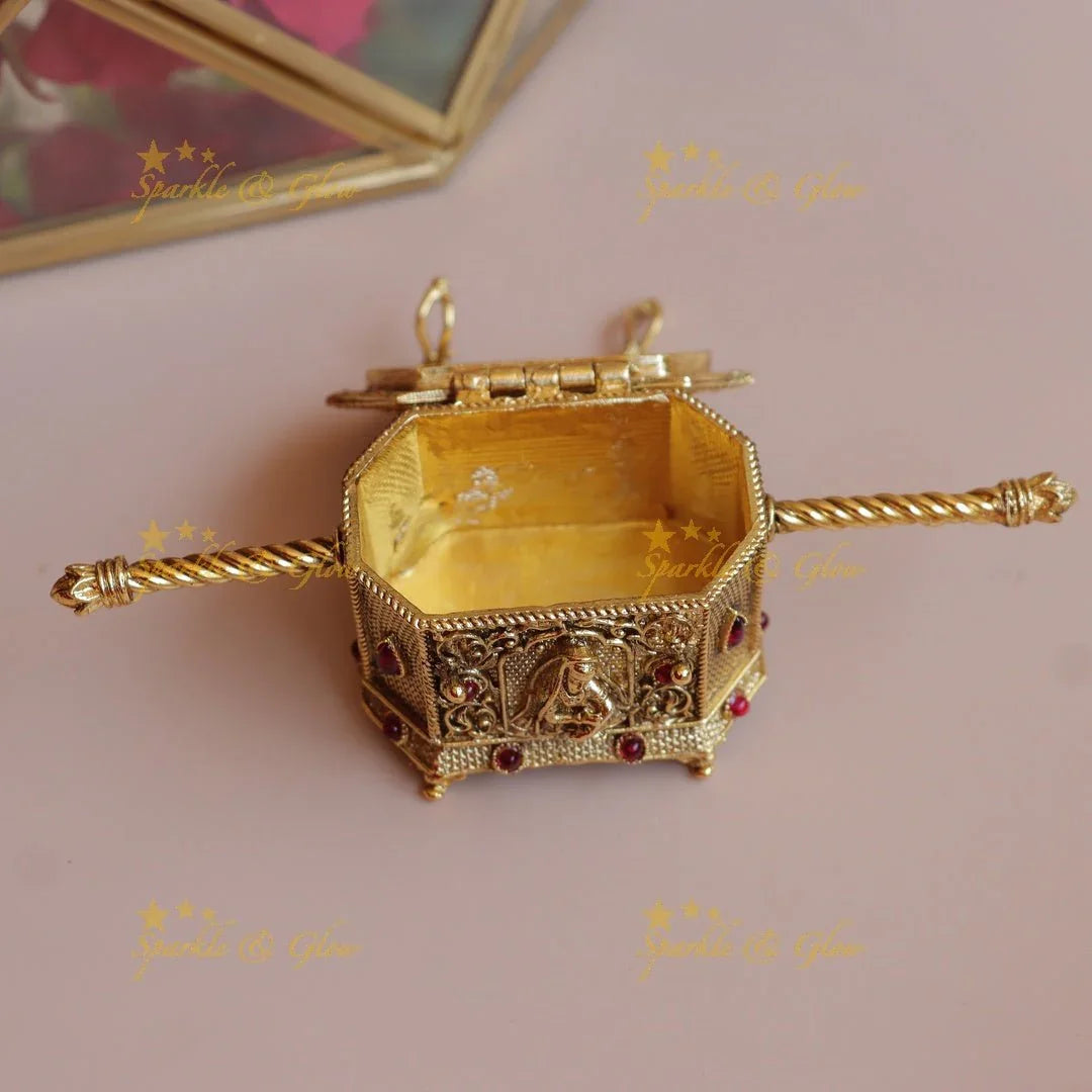 Elegant Bridal Procession Kumkum box - Sparkle and Glow