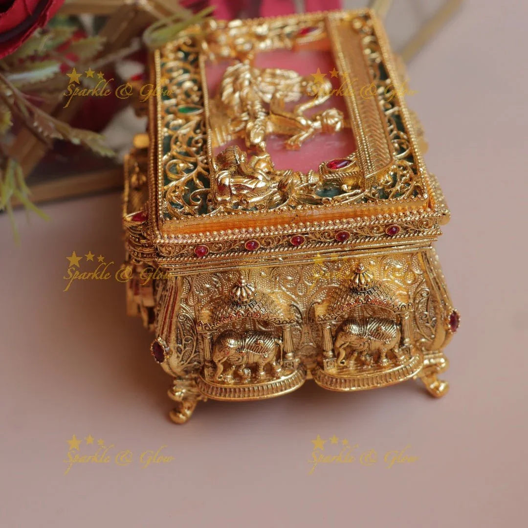 Stunning Vivah Bridal Procession Kumkum box - Sparkle and Glow