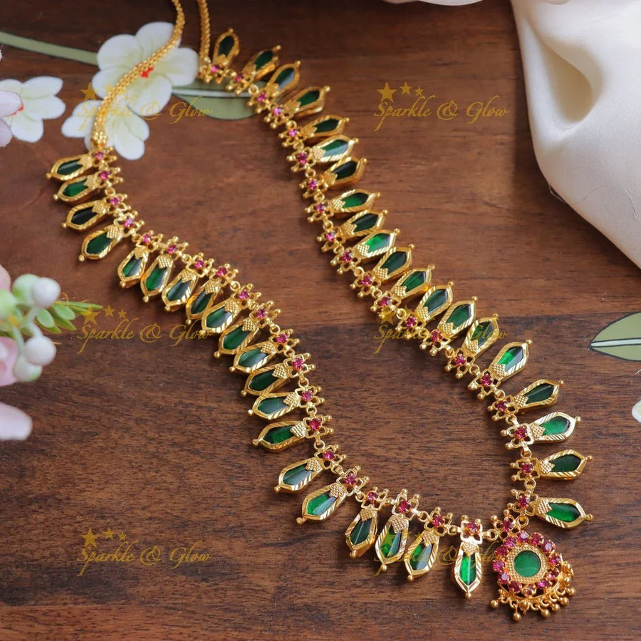 Traditional Kerala style Gold-alike Palaka Haram - Sparkle and Glow