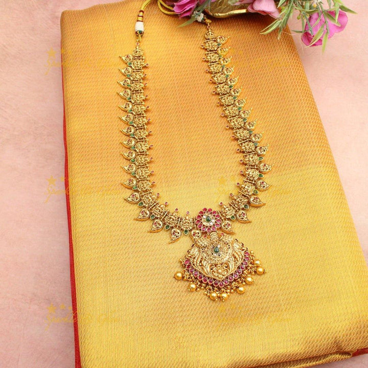 Mustard Yellow Kanjivaram Silk Saree with Red Zari Border & Temple Motifs - Sparkle and Glow