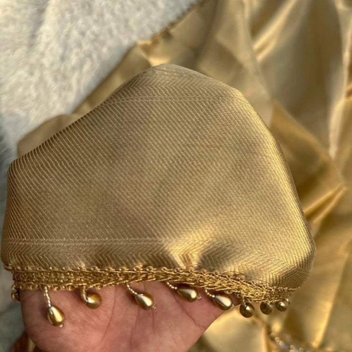 PREMIUM KANJIVARAM SOFT PATTU WITH LACE WORK SAREE - Sparkle and Glow