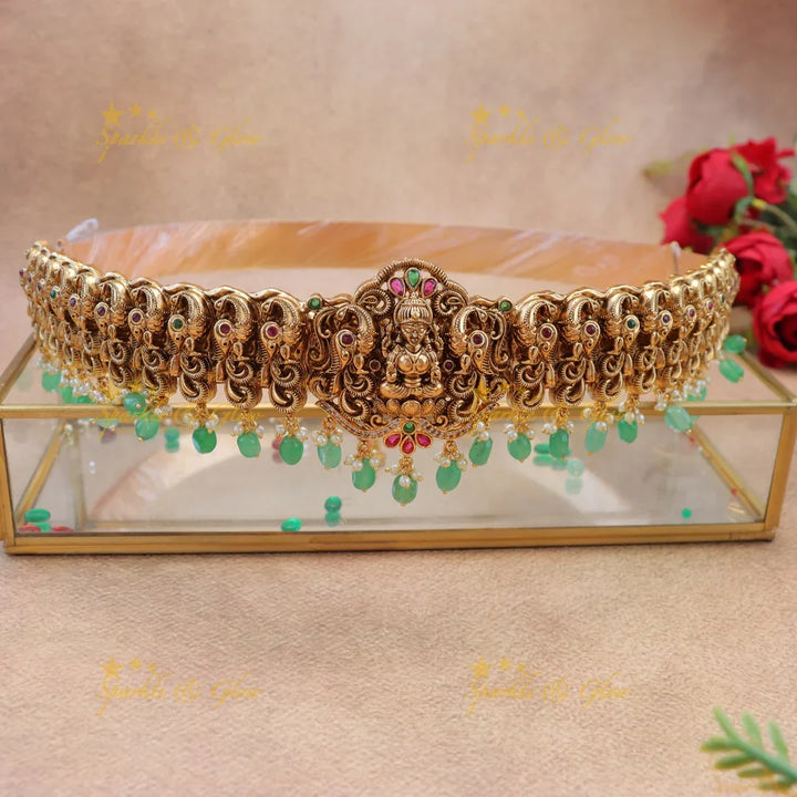 Antique Gold alike Nagas Temple Hipbelt