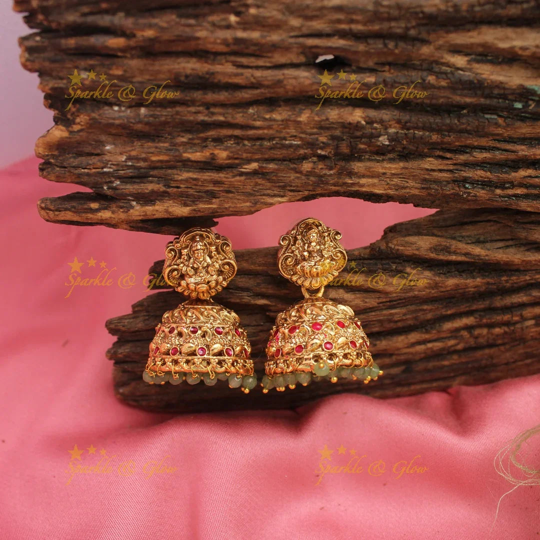 Lakshmi Elephant Carved Beaded Multilayer Haram