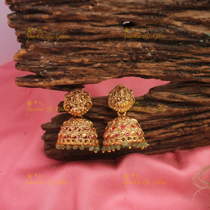 Lakshmi Elephant Carved Beaded Multilayer Haram