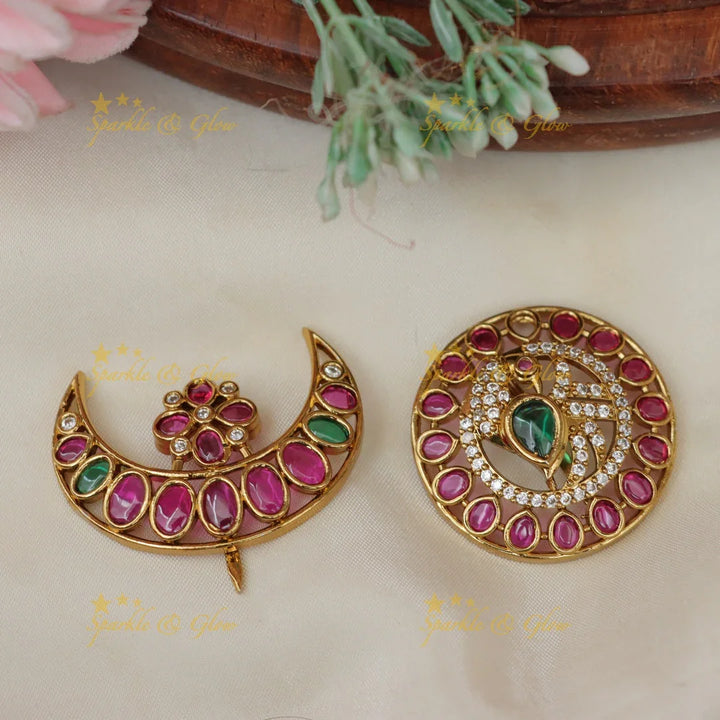 Stunning Kemp Peacock Floral Bridal Jadabilla Set