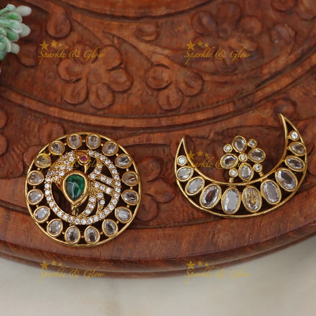 Stunning Kemp Peacock Floral Bridal Jadabilla Set