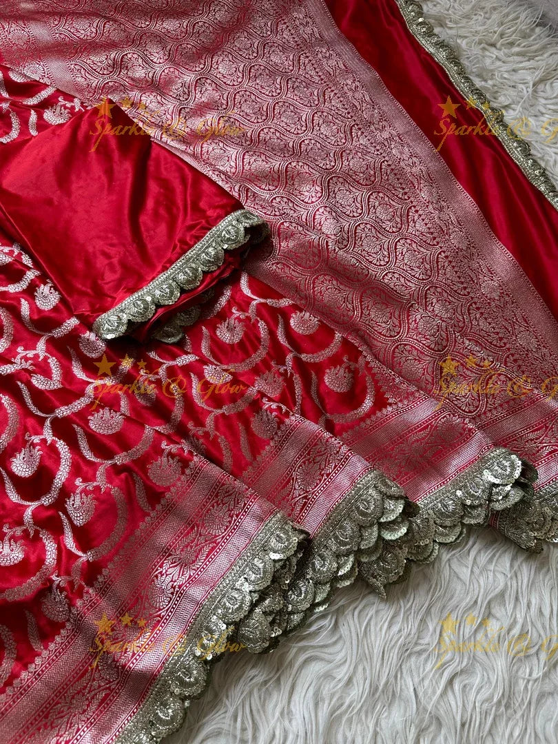 Stunning Banarasi Mashru Silk Saree