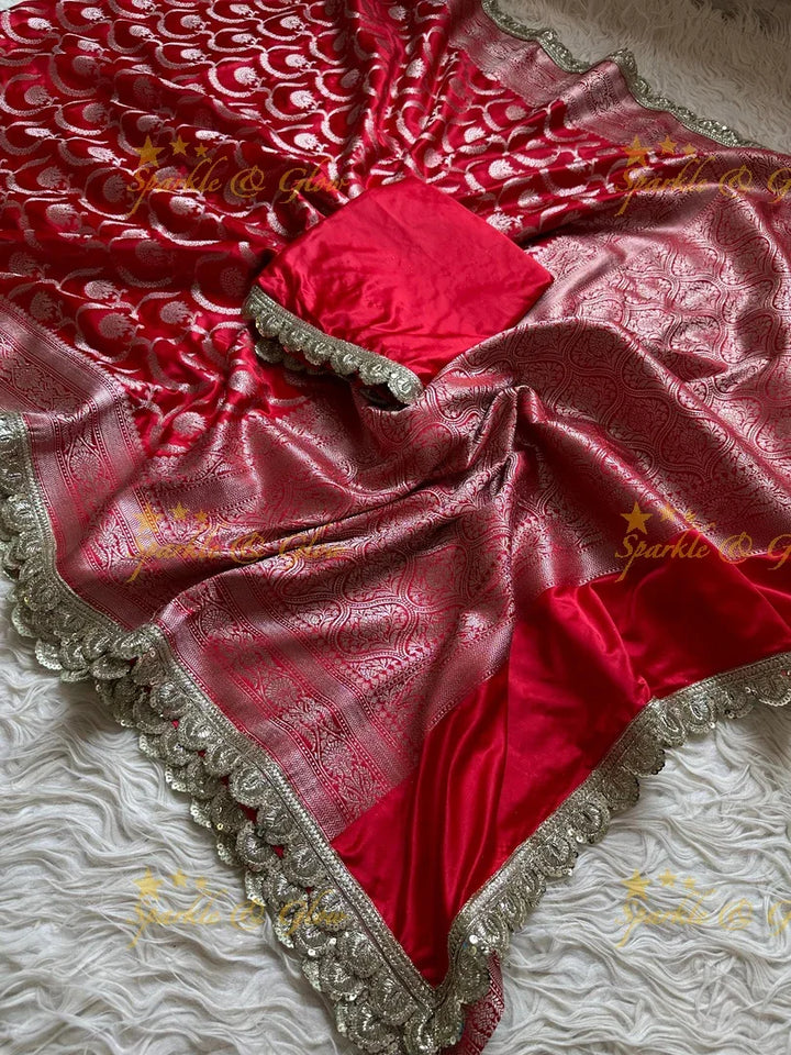 Stunning Banarasi Mashru Silk Saree