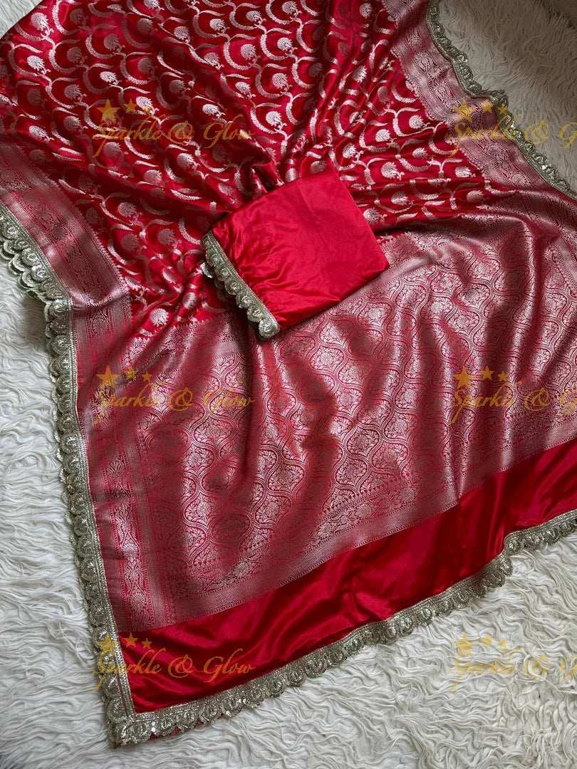 Stunning Banarasi Mashru Silk Saree