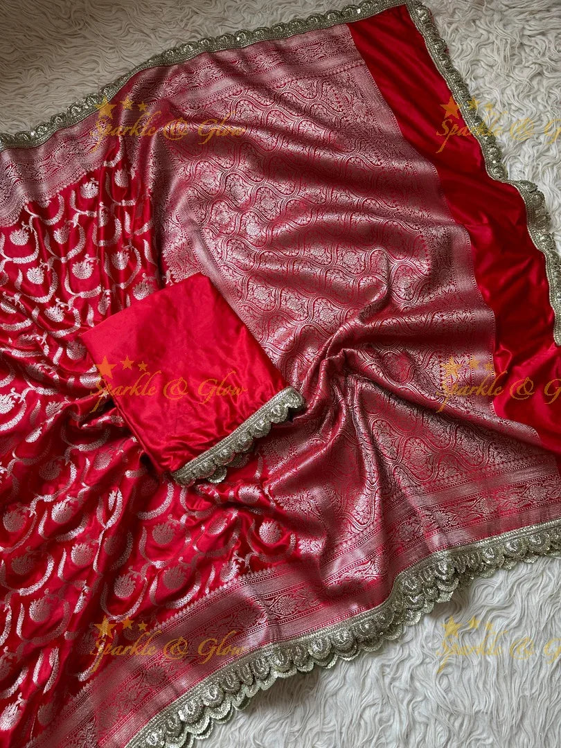Stunning Banarasi Mashru Silk Saree