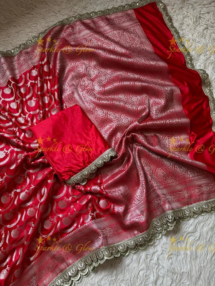 Stunning Banarasi Mashru Silk Saree