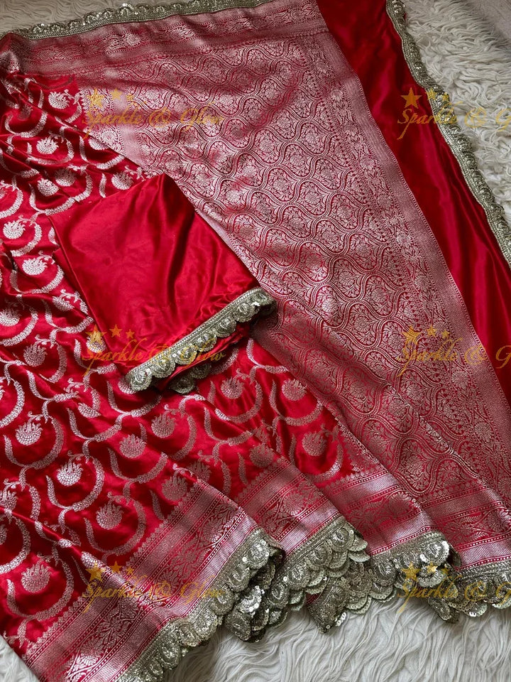 Stunning Banarasi Mashru Silk Saree