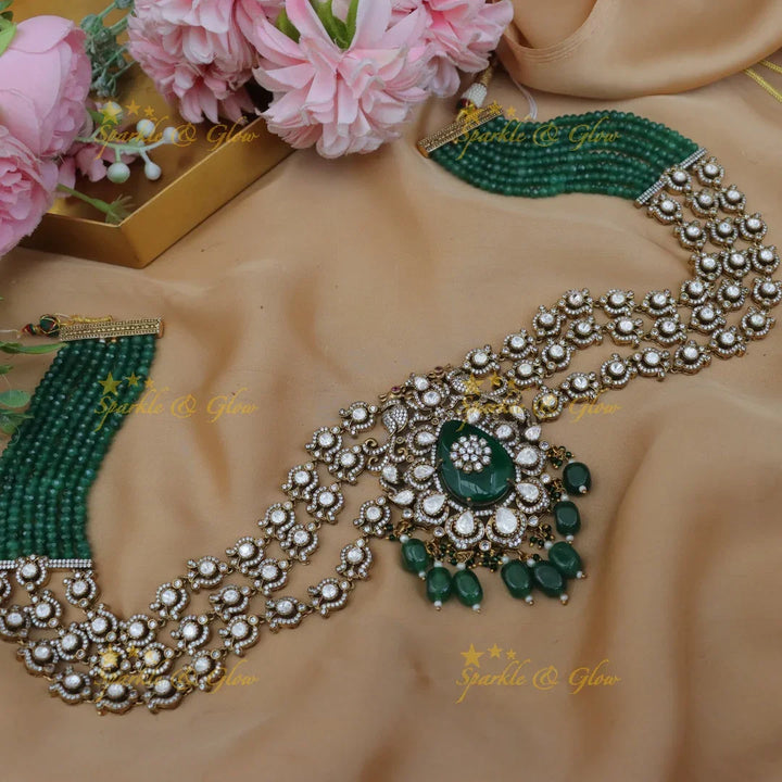 Grand Victorian AD Layered Floral Hip Chain