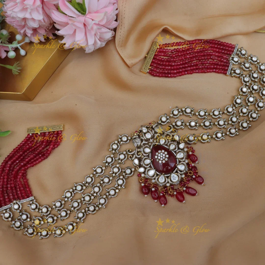 Grand Victorian AD Layered Floral Hip Chain