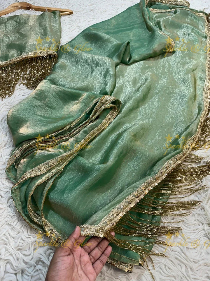 Elegant Banarasi Tissue Silk Saree for Special Occasions