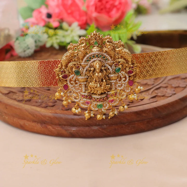 Exquisite Goddess Lakshmi Hip Belt for Weddings