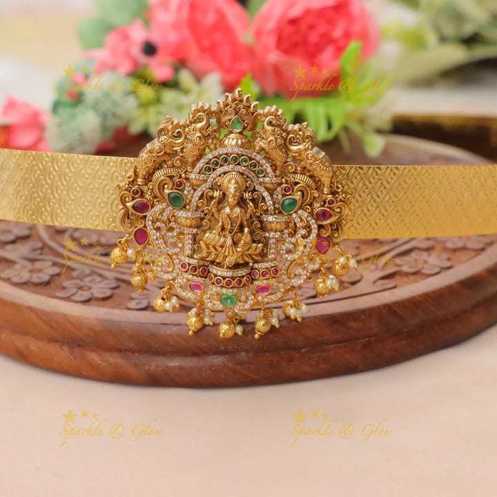 Exquisite Goddess Lakshmi Hip Belt for Weddings