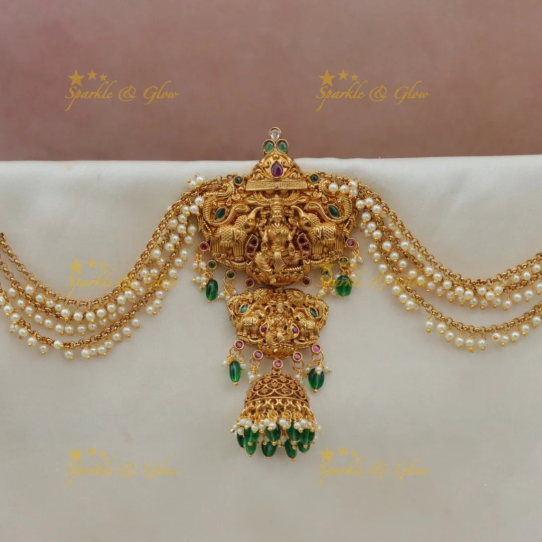 Magnificent Lakshmi Kemp Jadabilla with Pearl Elegance