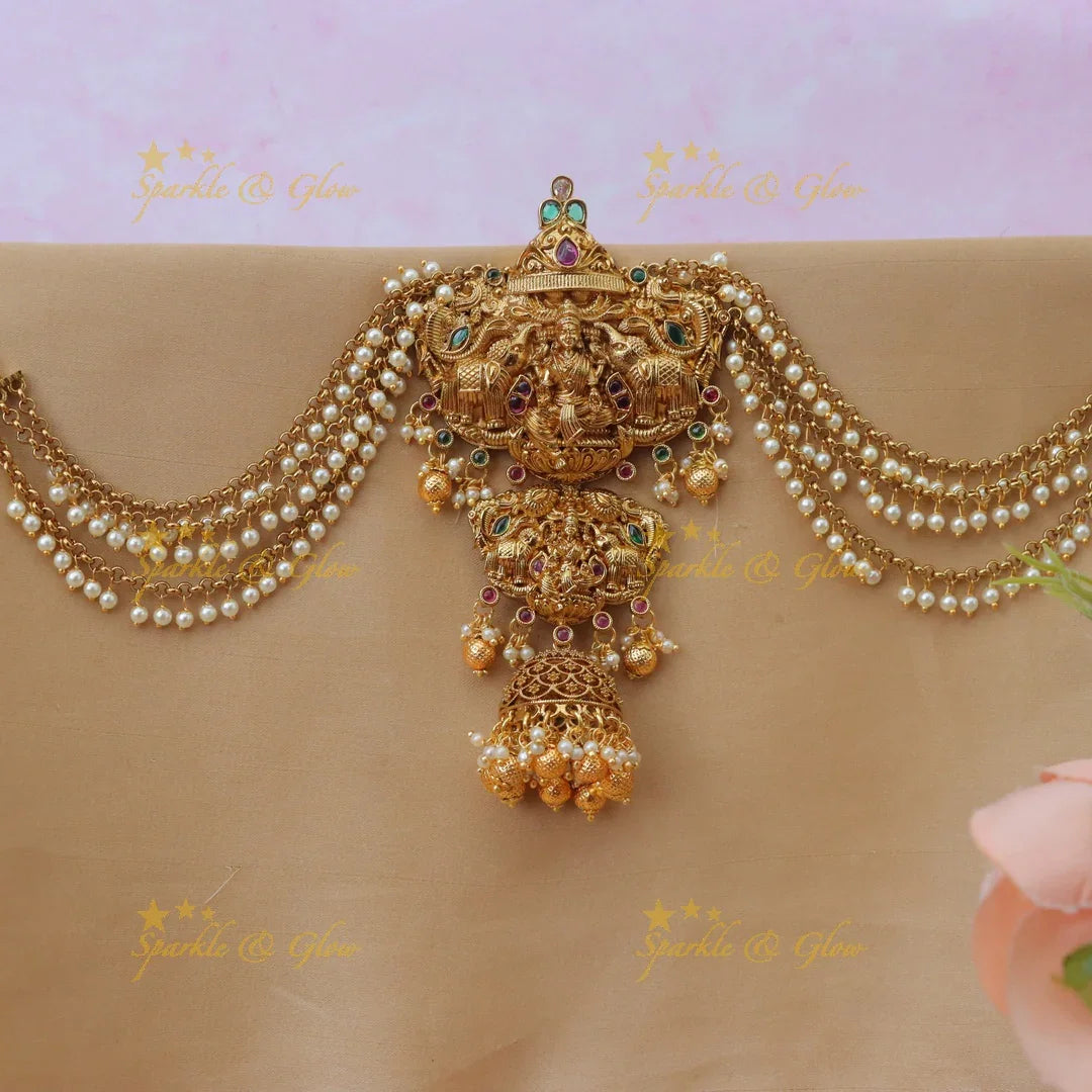 Magnificent Lakshmi Kemp Jadabilla with Pearl Elegance