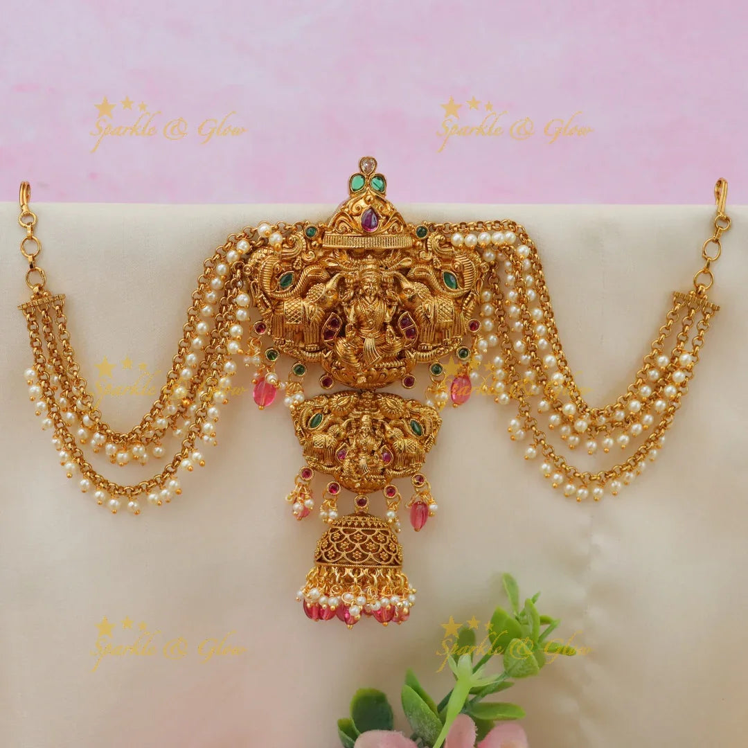 Magnificent Lakshmi Kemp Jadabilla with Pearl Elegance