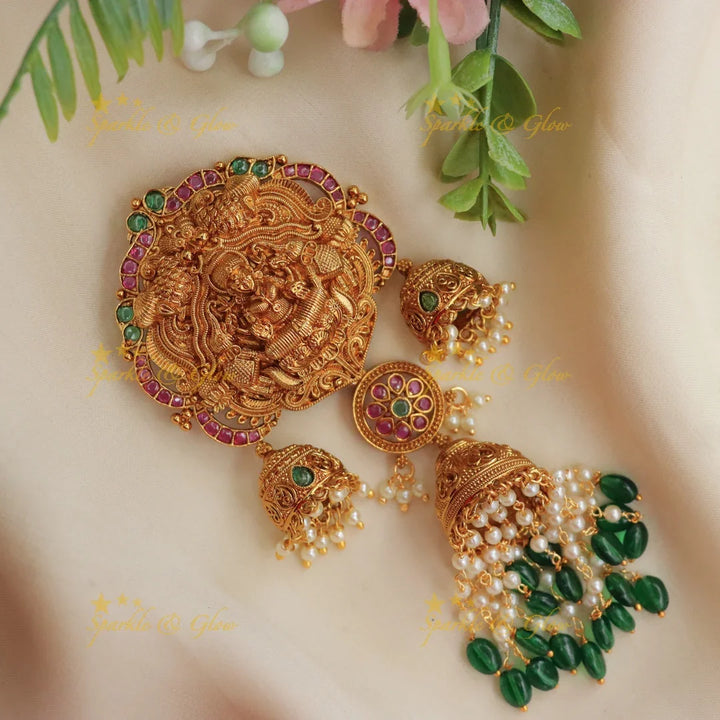 Exquisite Lakshmi Temple Hair Pin for Festive Elegance