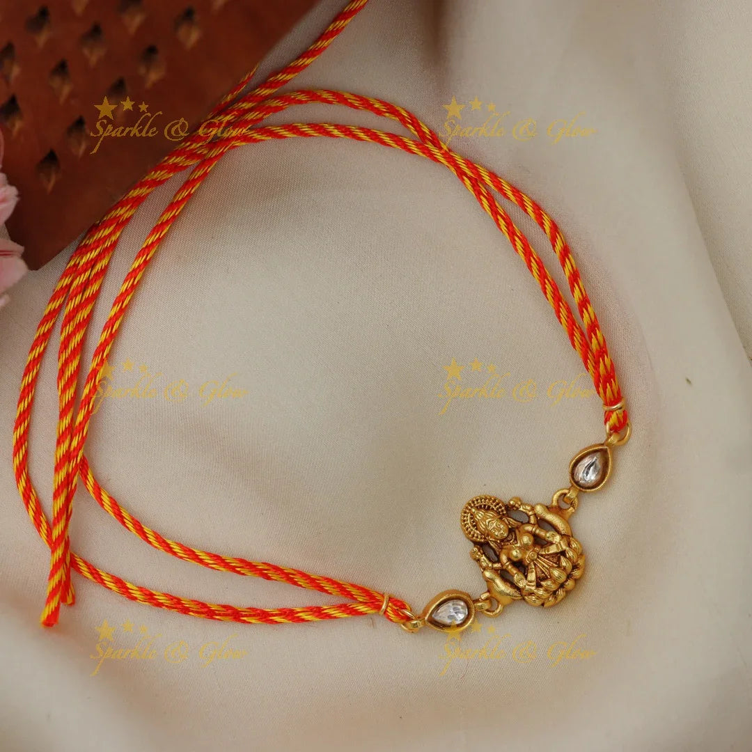 Exquisite Jadau Kundan Rakhi for Celebrations