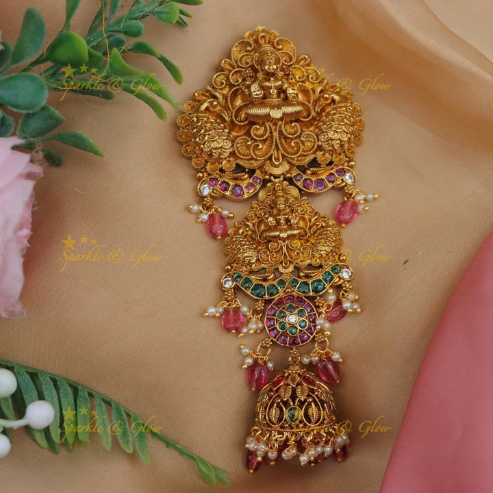 Exquisite Temple Kemp Lakshmi Floral Hair Pin